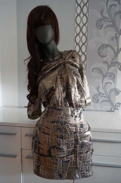 Isabel Marant pour H&M Metalic Gold Designer Kleid 40 L ausverkauft Neu