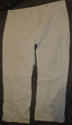 Weiße Caprihose Kurz Sommer