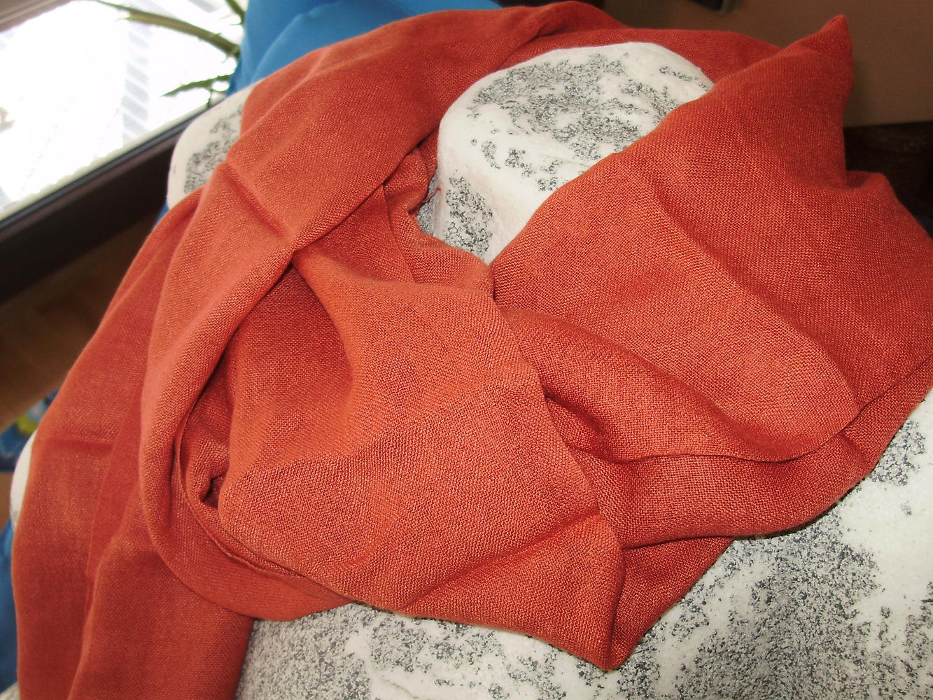 Superweicher Schal rost braun