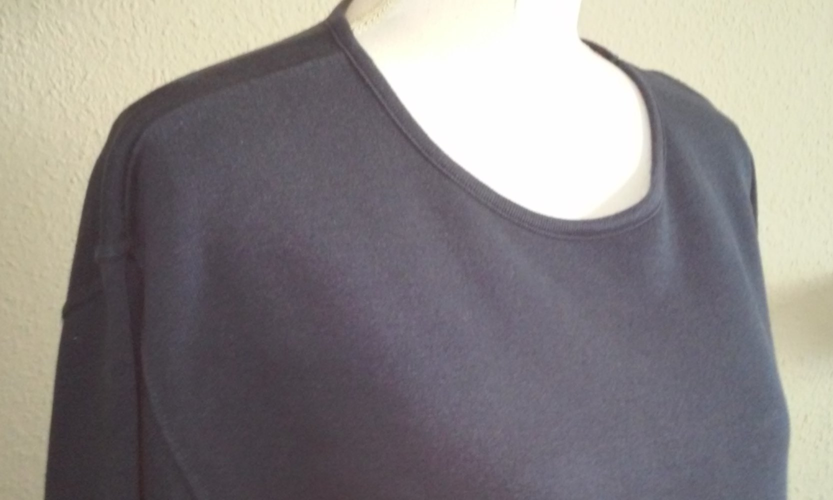 Sweatshirt Langarm Shirt Rundhals Pulli angeraut Freizeit Sport Basic Oberteil Jeanswear ER SIE