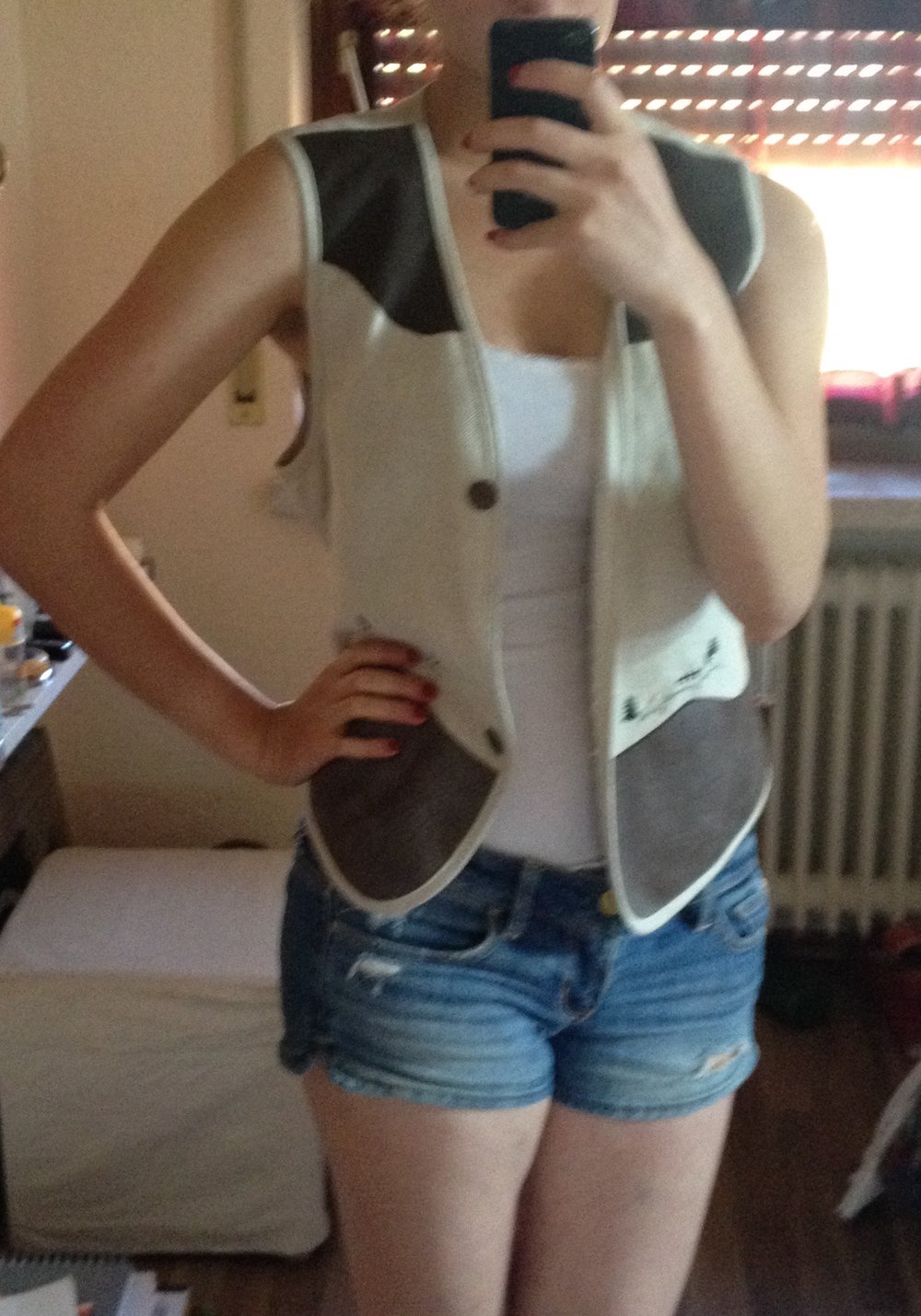 meico Weste Landhaus Look