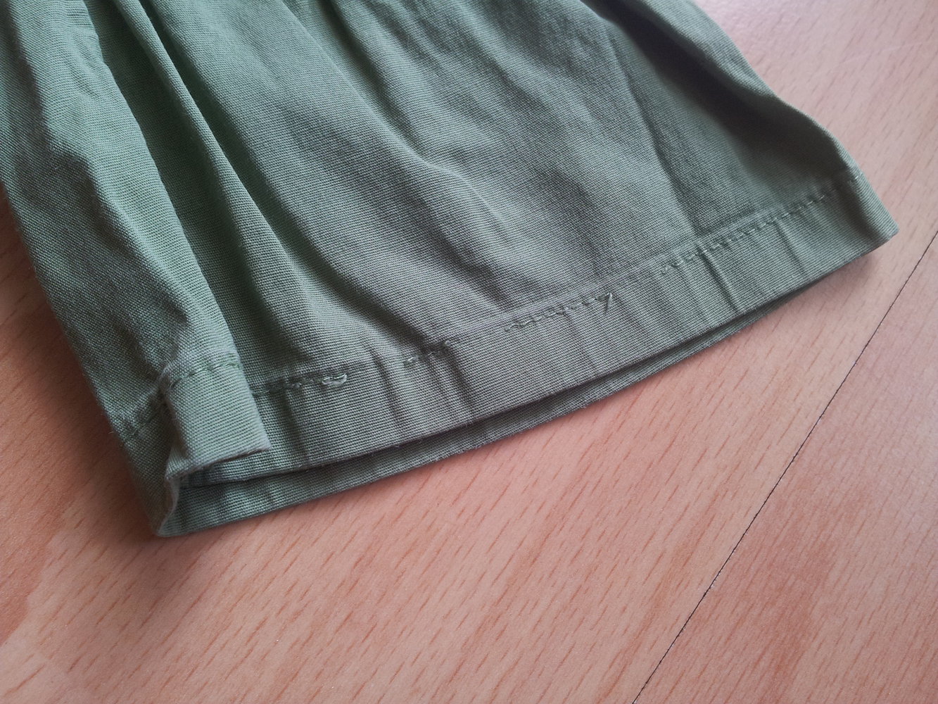  Pullover Esprit Gr. 86 dunkelgrün khaki Trompetenärmel 