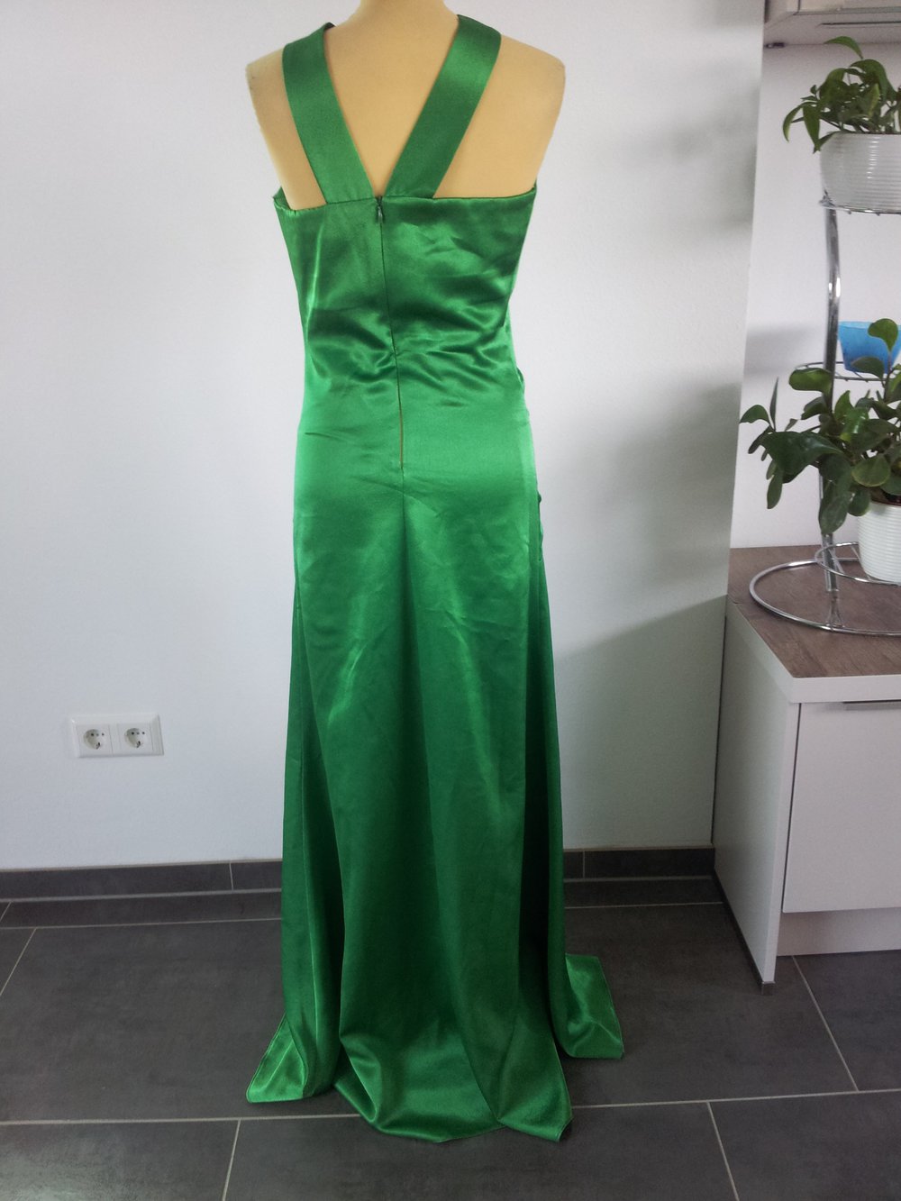 Grünes Abendkleid