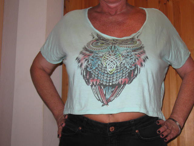 *** Print Crop Shirt ***