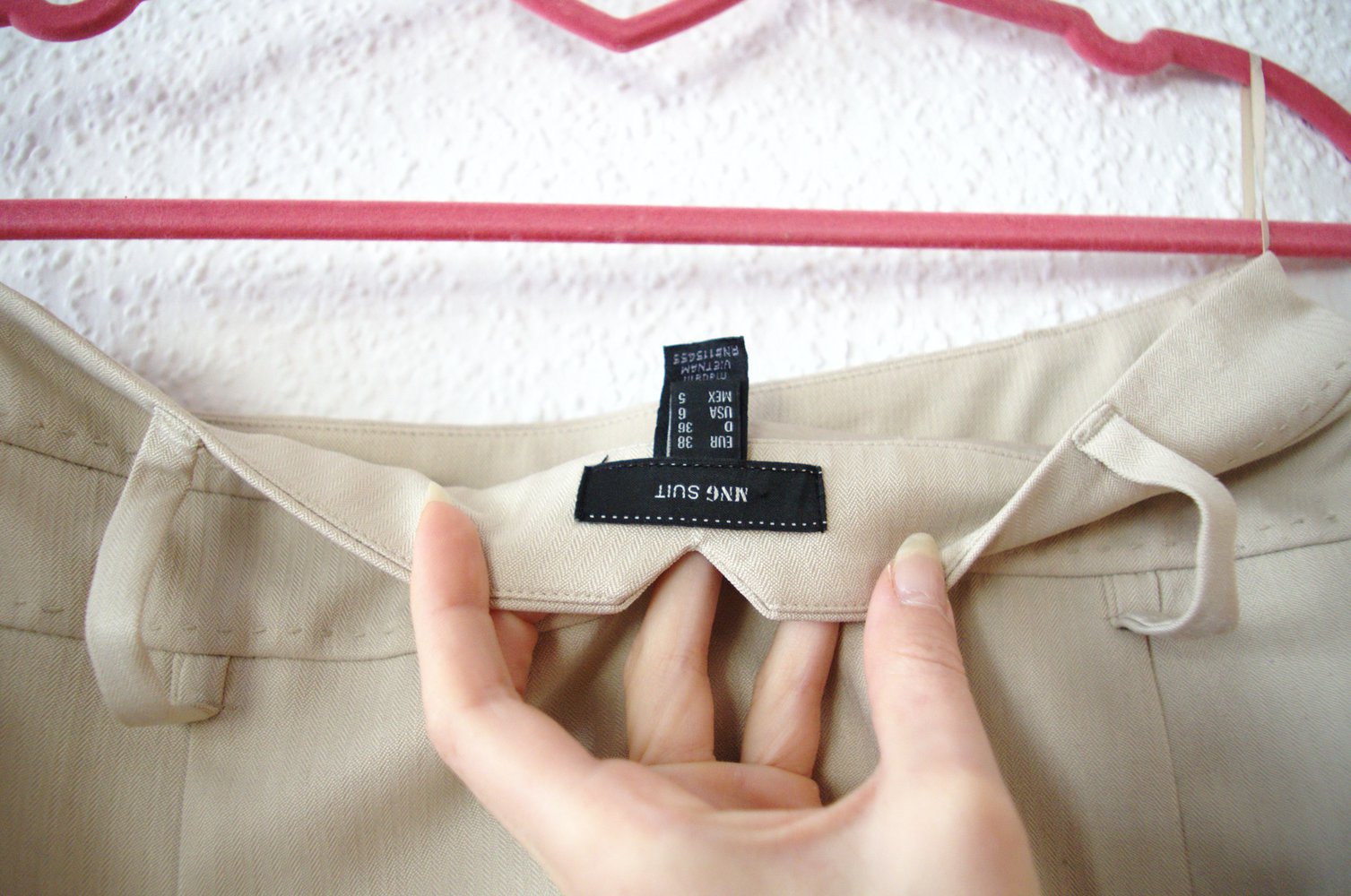 Schöner Pencilskirt Gr. 38 S M Business beige Mango