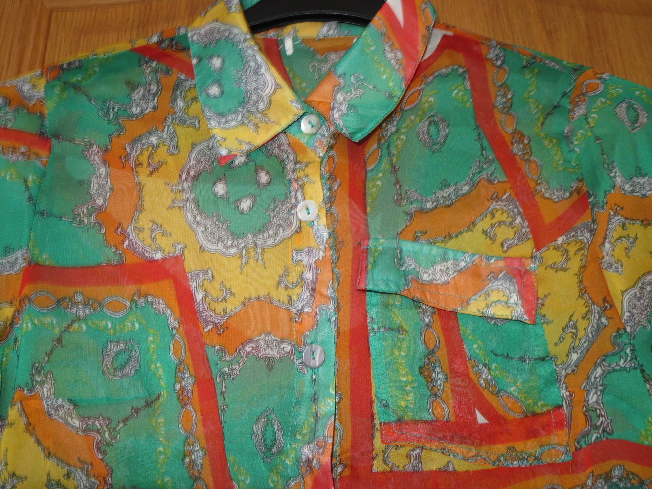 Bluse, Gr.36/38 bunt