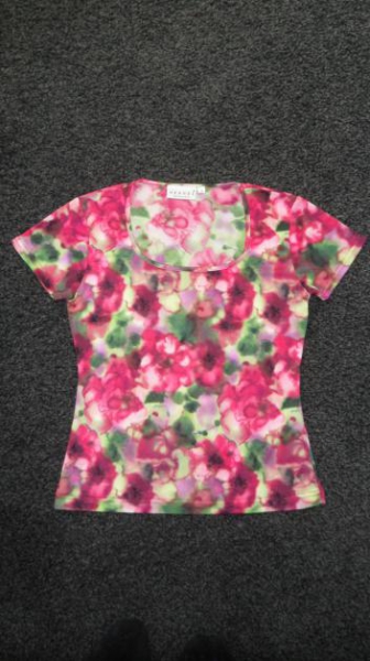 Hennes Collection - Kurz Shirt - Blumen - Shirt - S - Top- Zustand