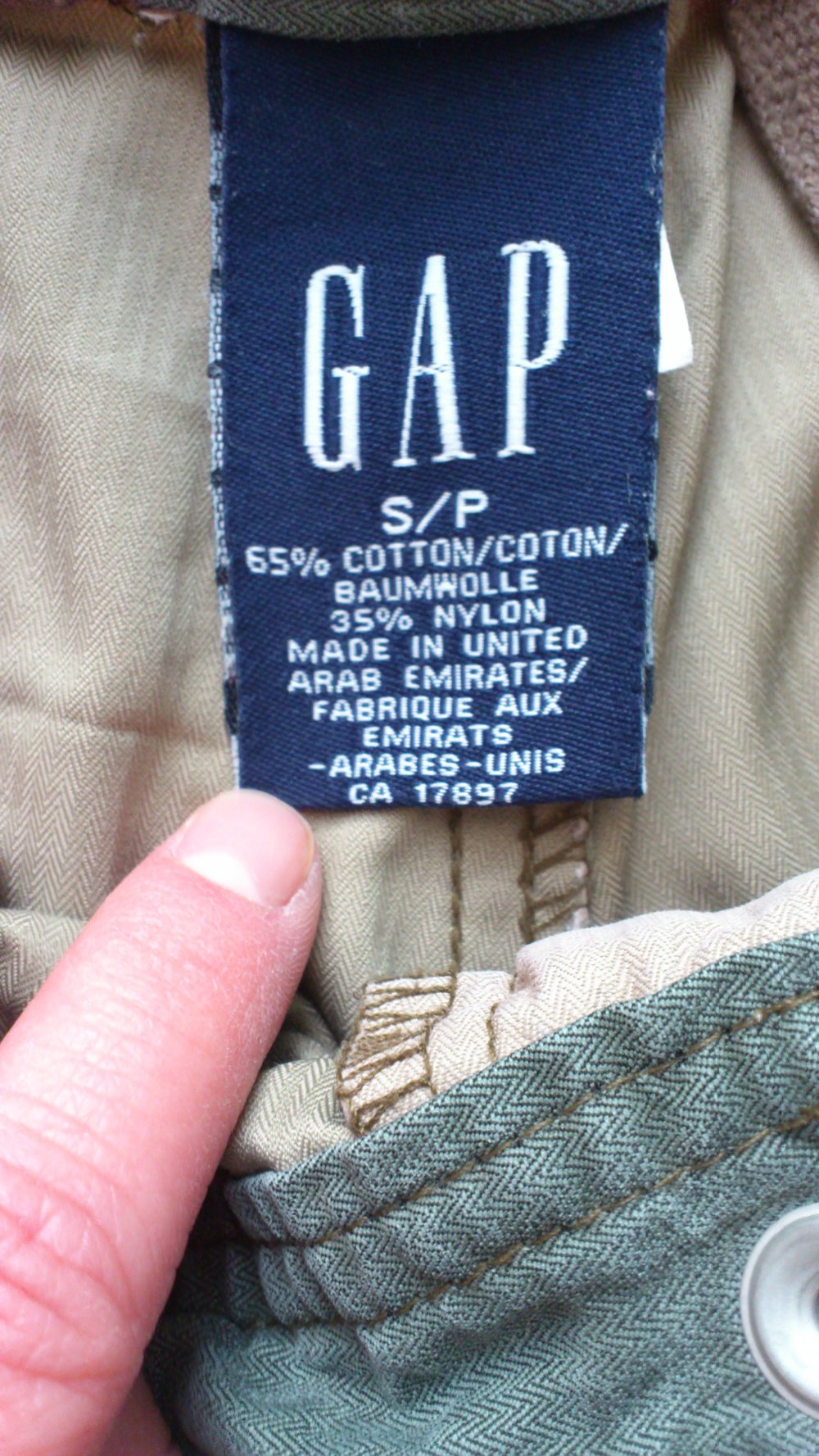 Herren Freizeithose M GAP hellbraun 