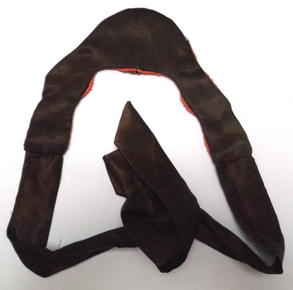 Statementkette türkis rot Perlen