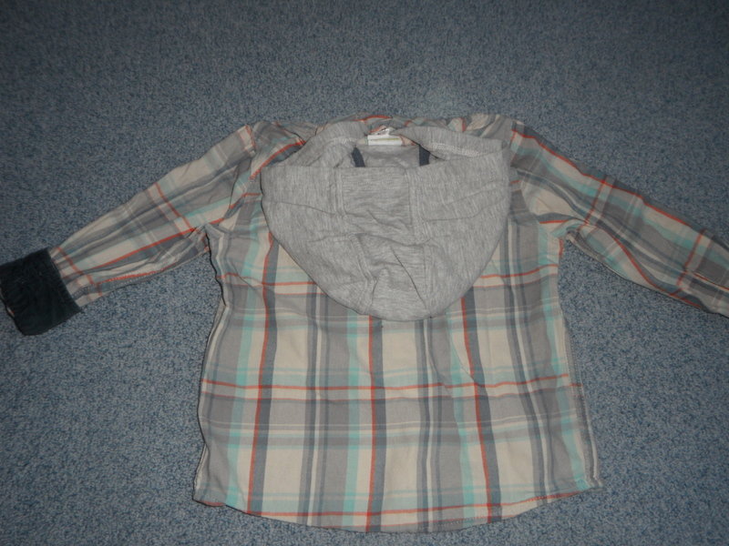 Flanellhemd cool Vertbaudet 92/98 mit Kapuze