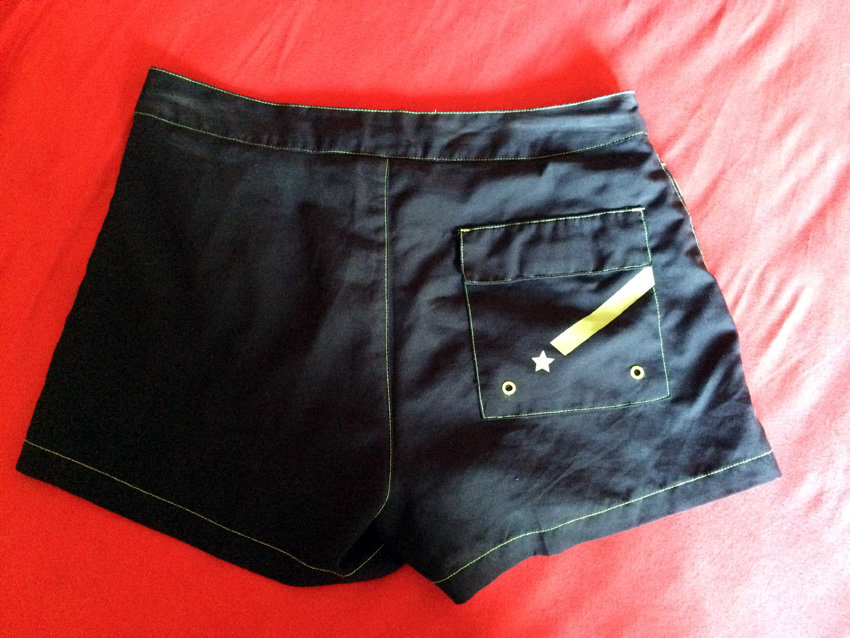 Speedo Badeshorts Gr. 38 M Weite 30 schwarz grün Badehose Boardshorts