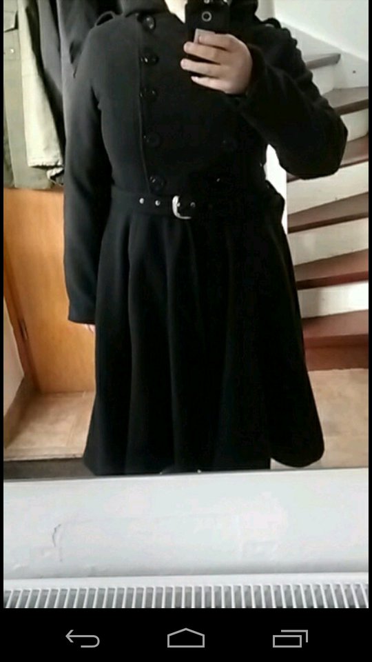 Mantel mit Schnürung an der Rückseite, poizen industries, gothic 