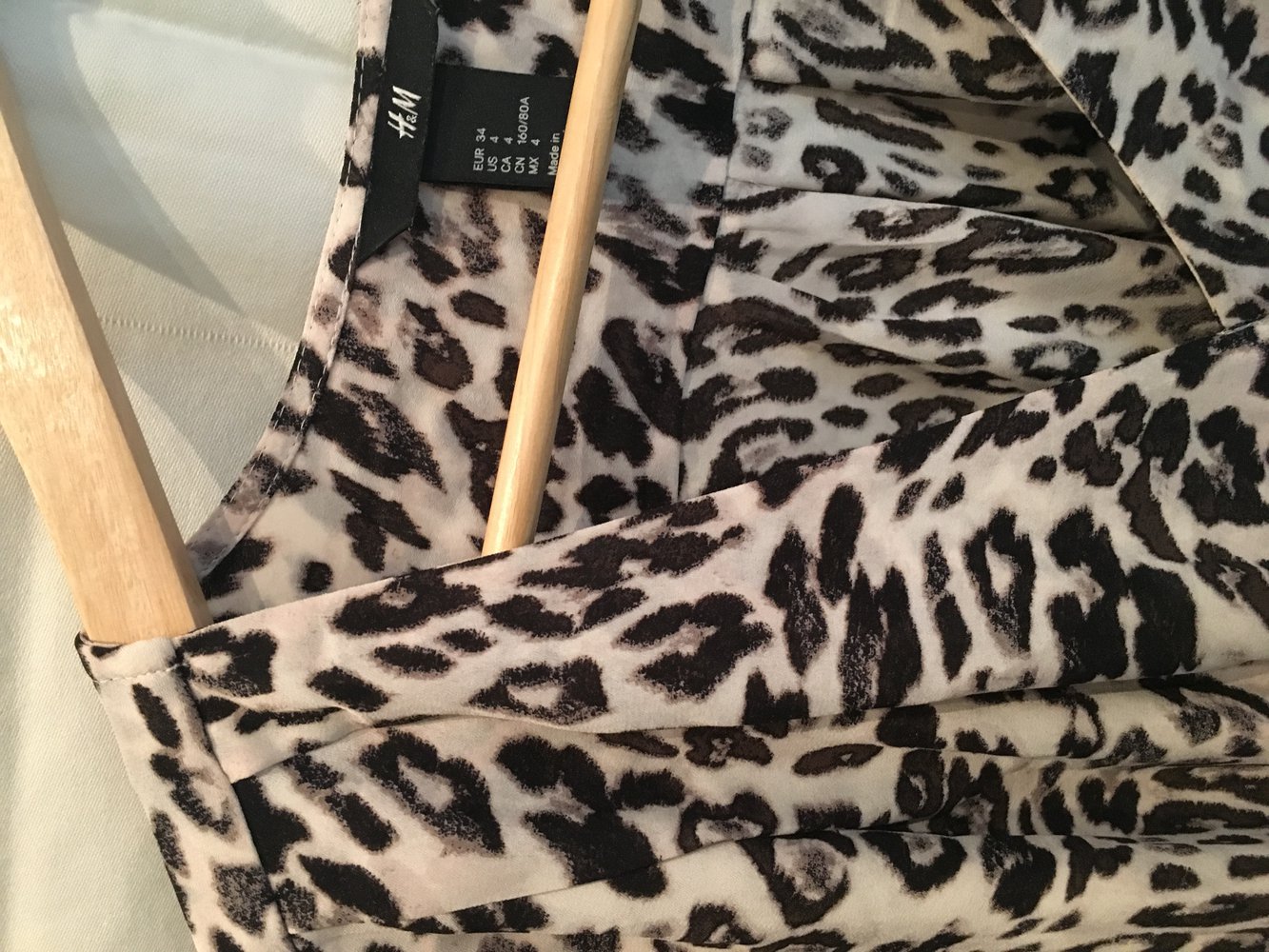 Wickelbluse Leopardenmuster