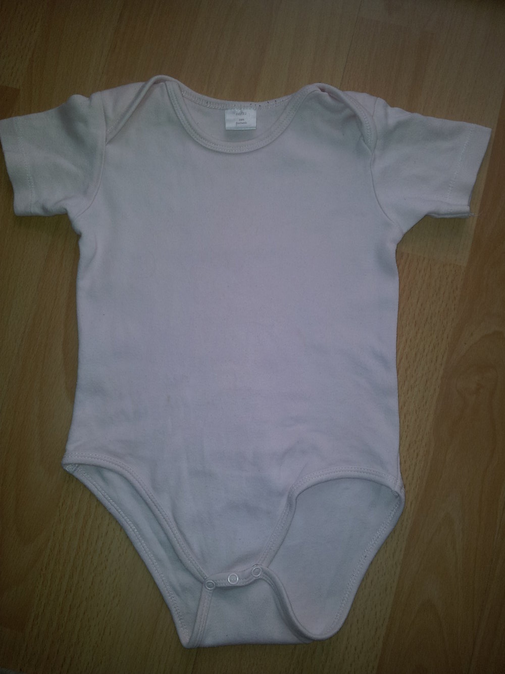  Body pastell-rosa rose Gr. 86/92 kurze Ärmel