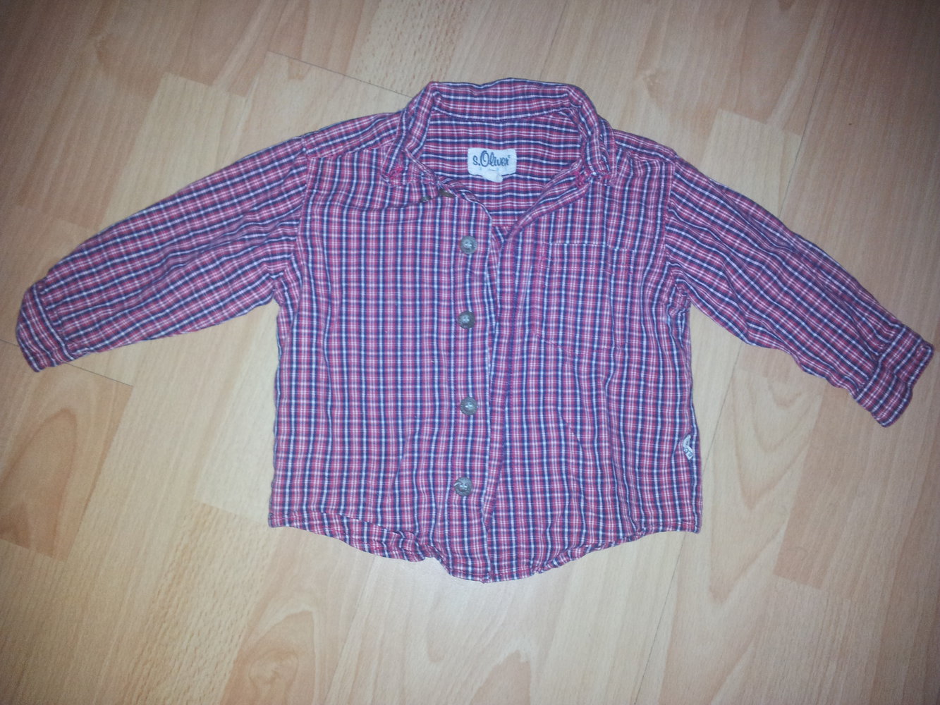 Karo Hemd rot S.Oliver Gr. 74