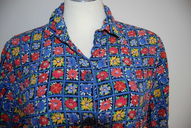 Vintage True  Blumen Blüten Bluse Trendi