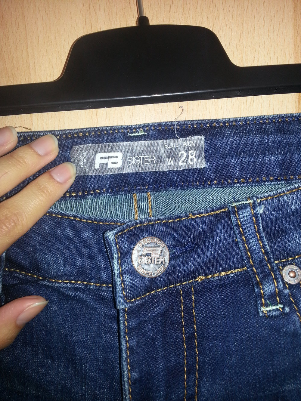 Used Jeans blau Destroyed Basic Skinny