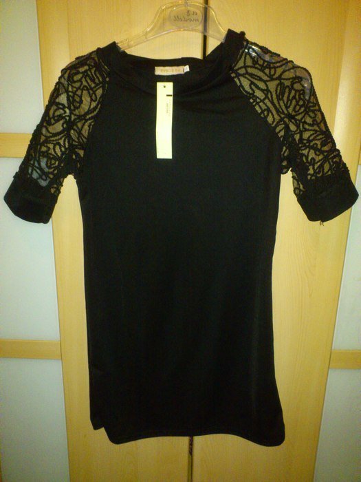 sexy longshirt minikleid spitze chiffon tunika