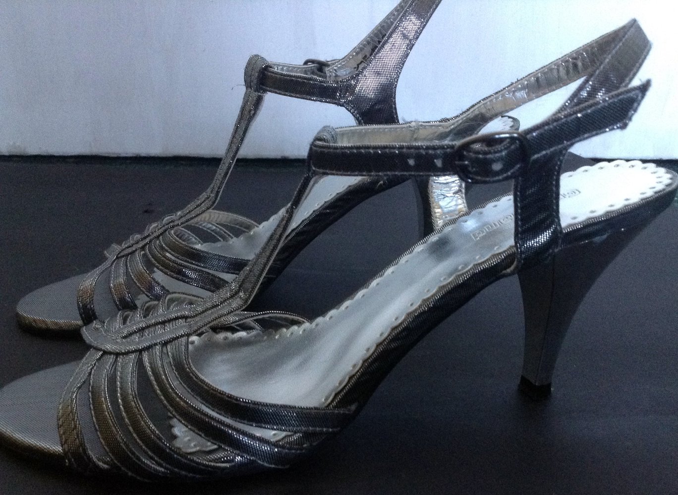 Slingbacks, Silber