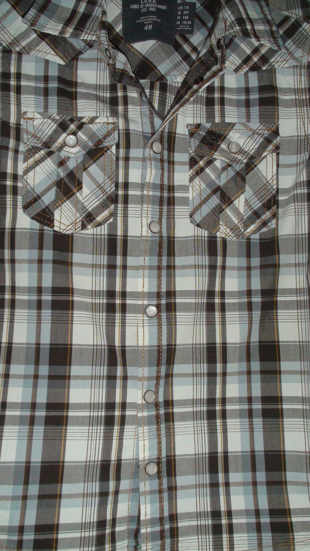 H&M Kurzarm-Hemd für Jungs Gr.134