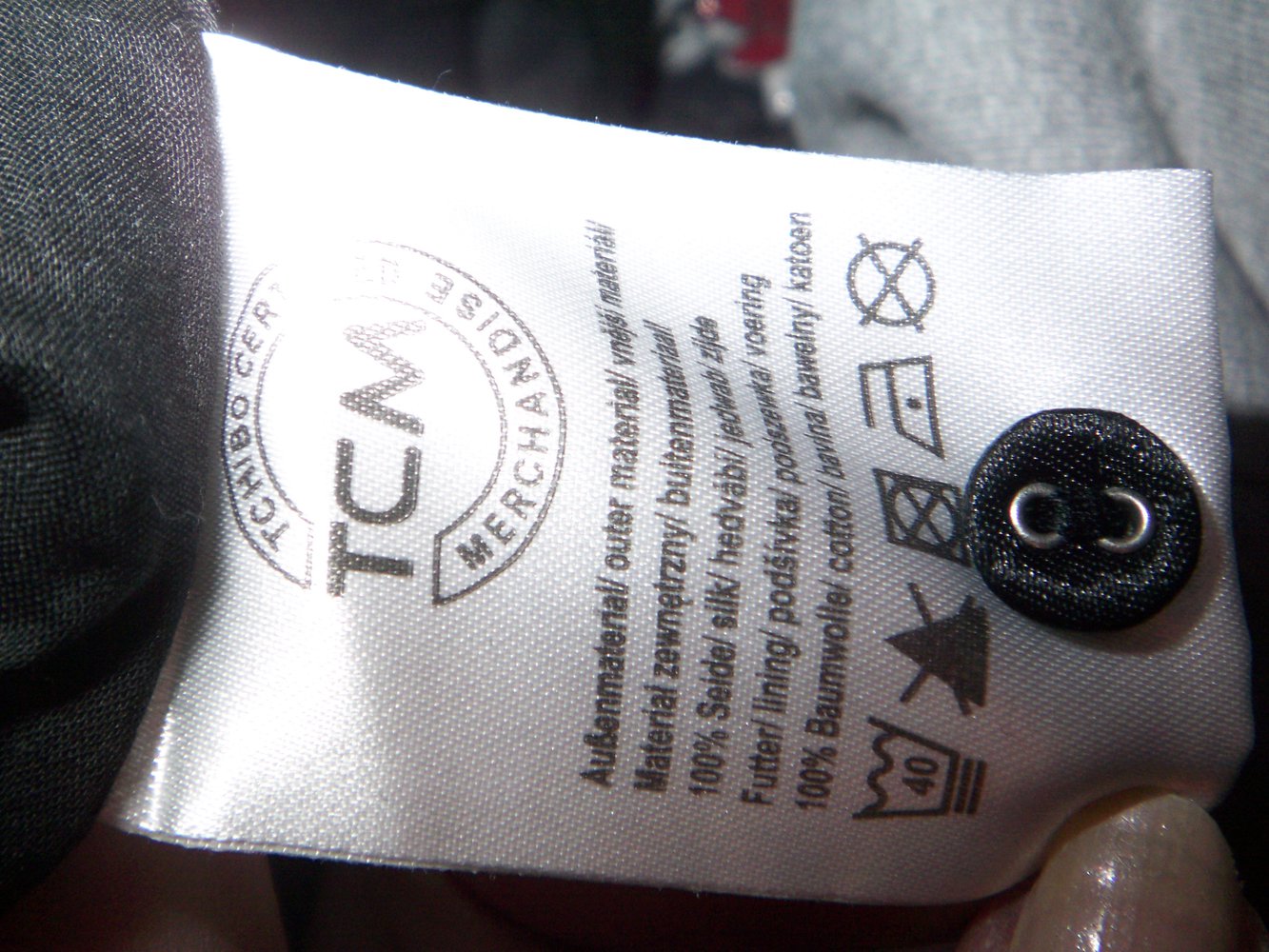 Bluse Tunika schwarz Muster 100% Seide Gr 40 neu