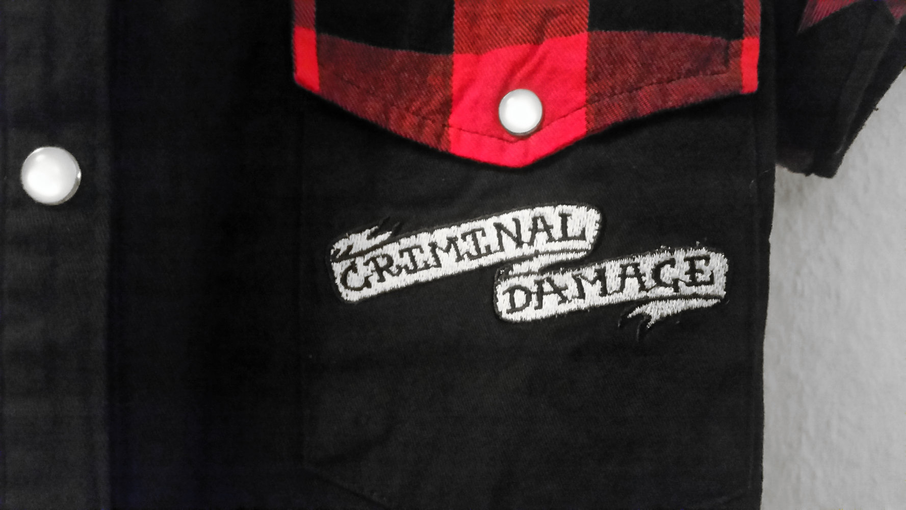 Bluse Criminal Damage Rockabilly Psychobilly Gr. S