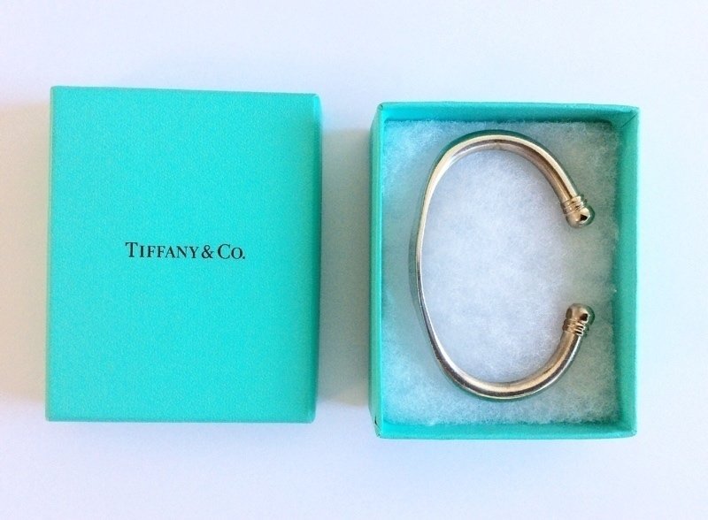 Tiffany & Co 1997 Elsa Peretti Signature Sterling Silver Cuff Bracelet Very Rare