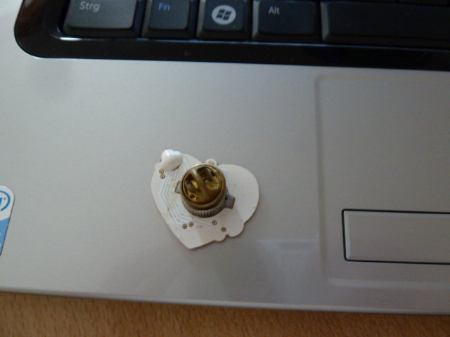 blinkendes Herz / Anstecker / Pin