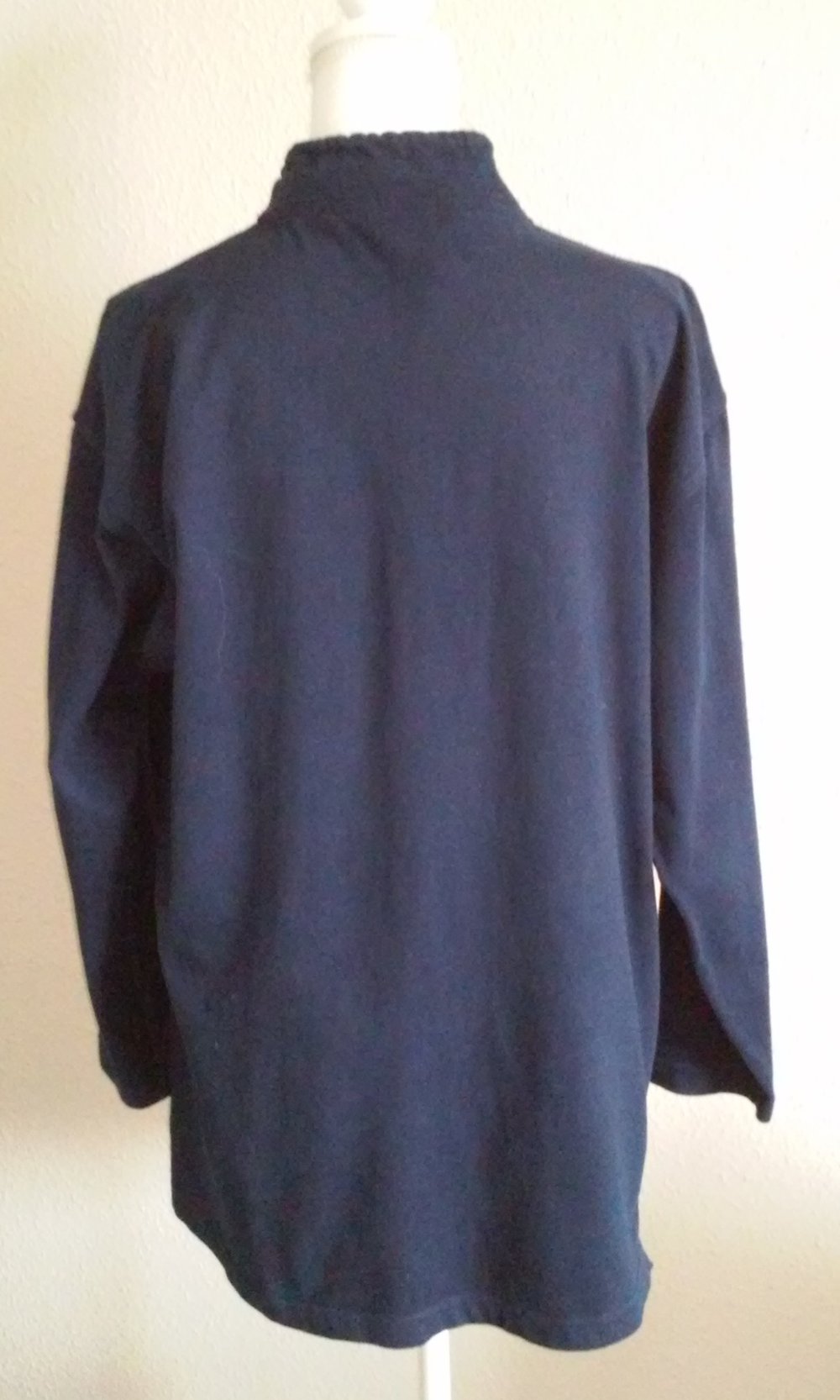 Sweatshirt Langarm Shirt Rundhals/kl.Stehkragen/Reißverschluß Pulli velourartig Freizeit Sport Basic Oberteil