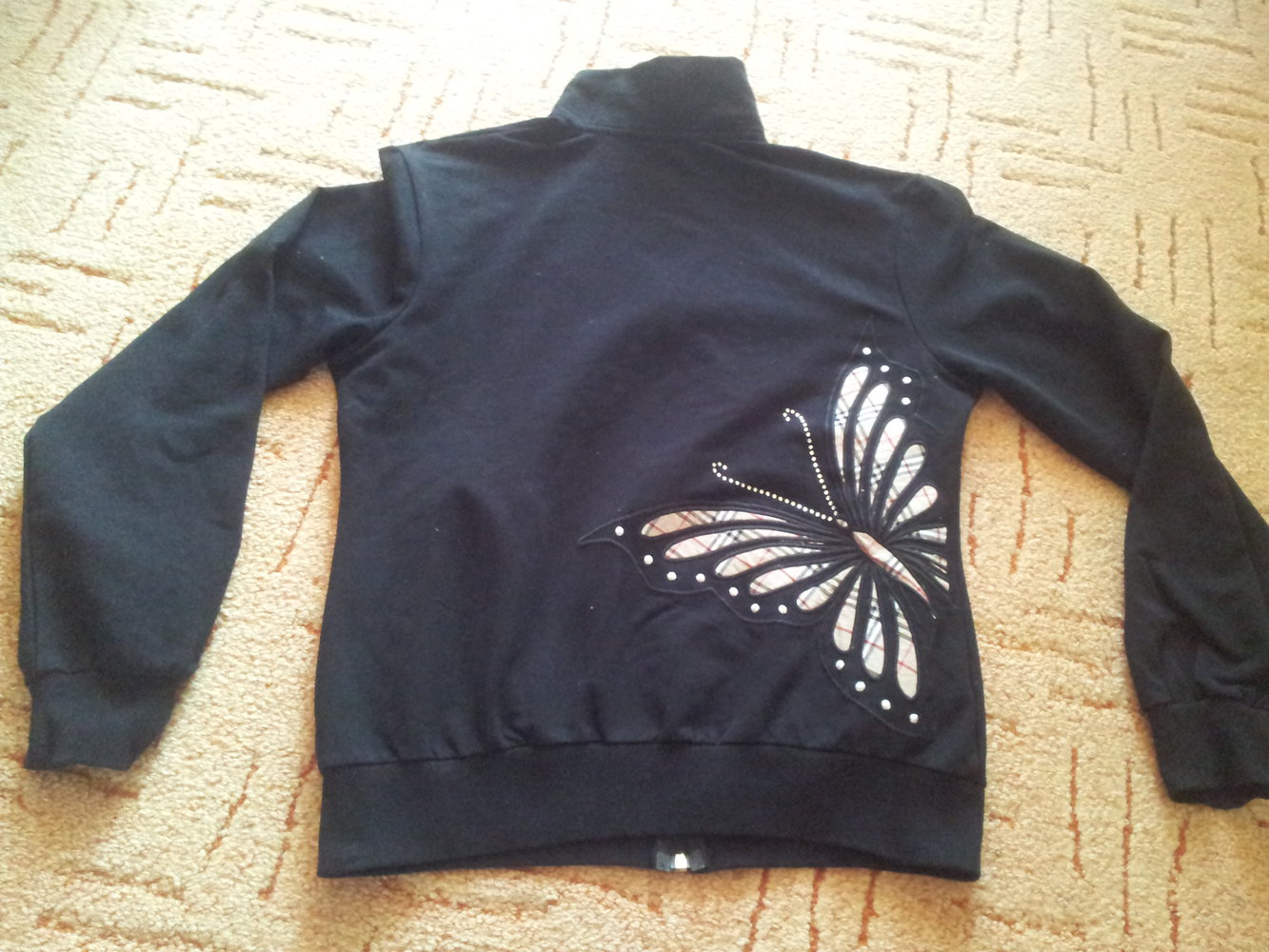 Sweatjacke Burberry Gr. M schwarz Schmetterling