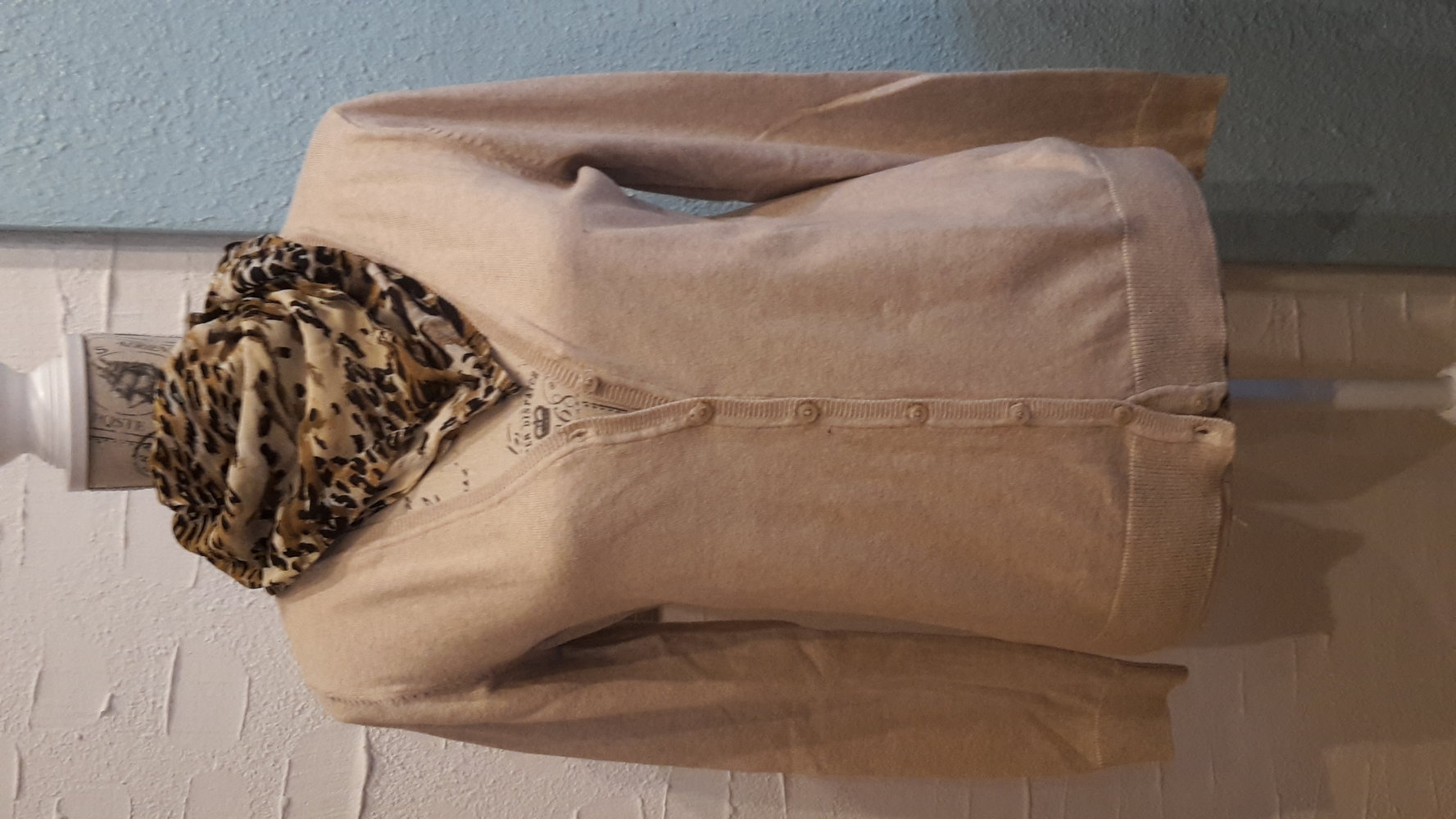 NEUE Strickjacke, Cardigan, Set, 2 Teile, Gr. 38, leoprint