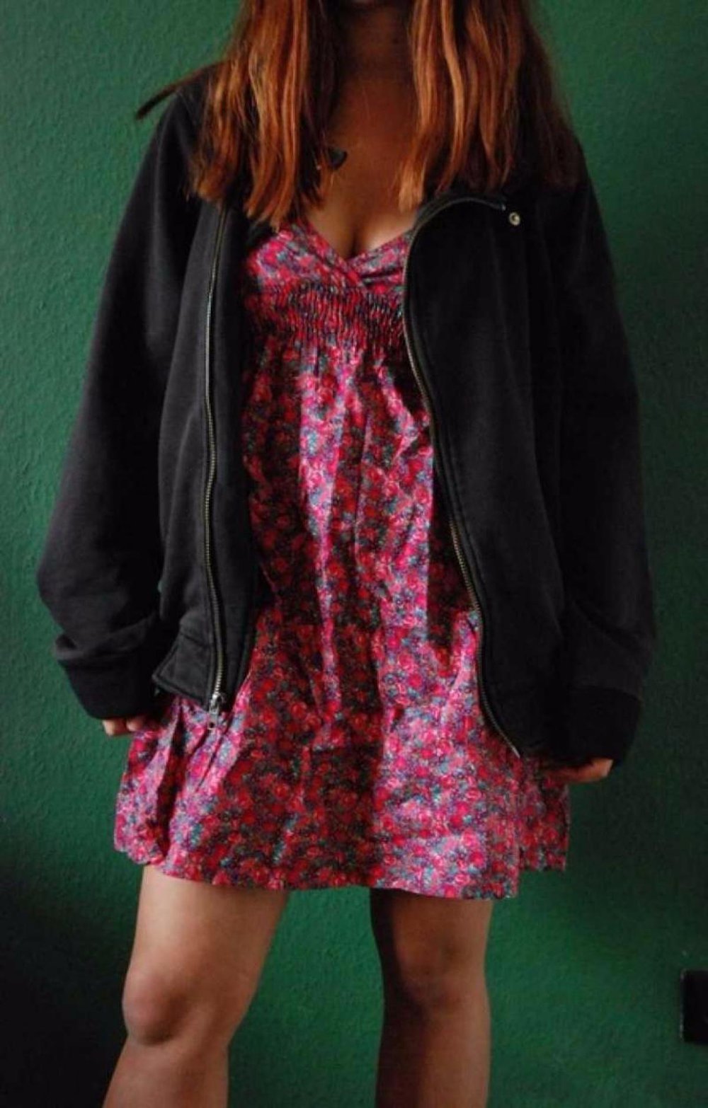 Sweatjacke im Biker Look / Oversized Boyfriend Bikerjacke