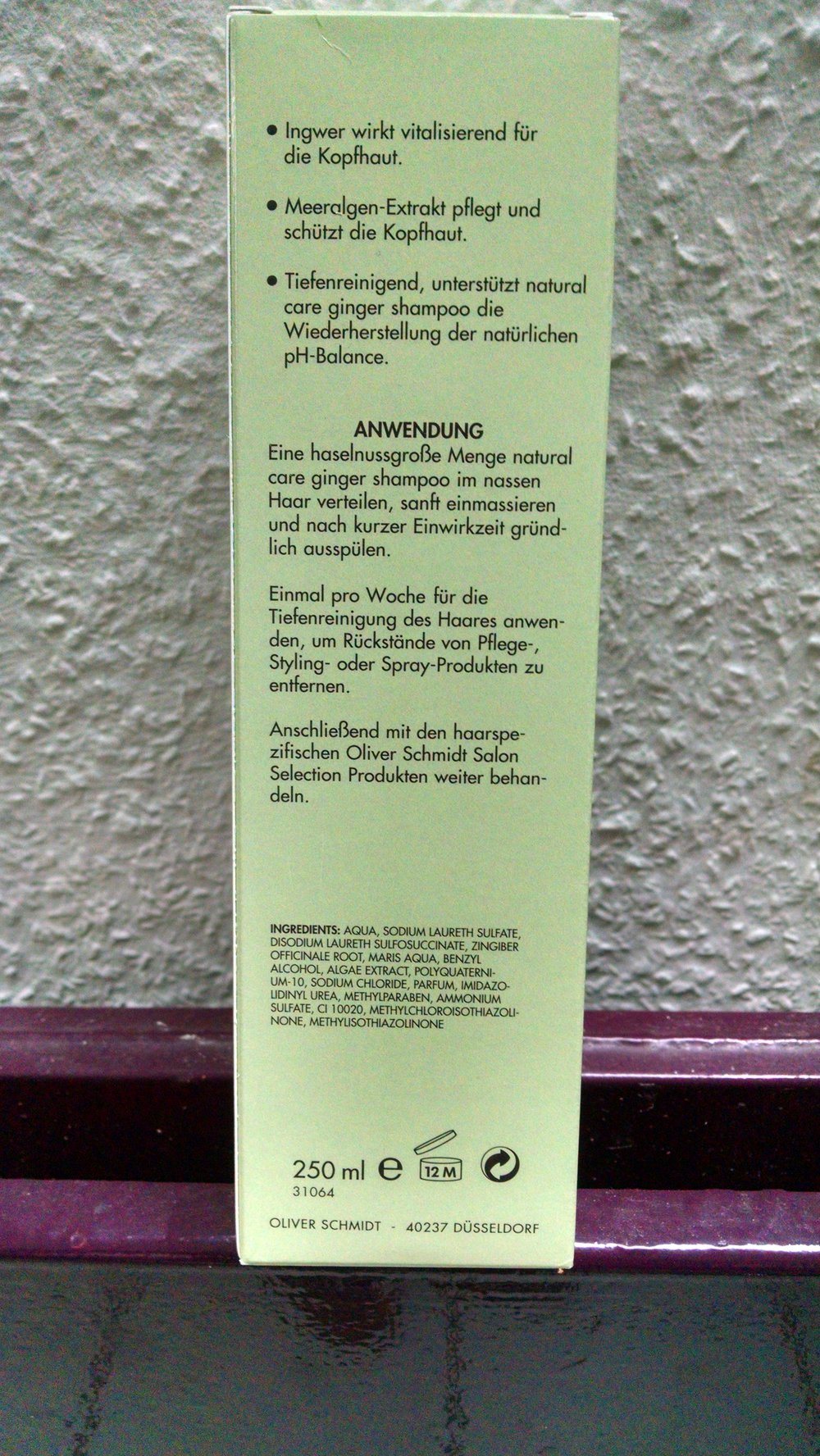 Natural care ginger shampoo 2x benutzt