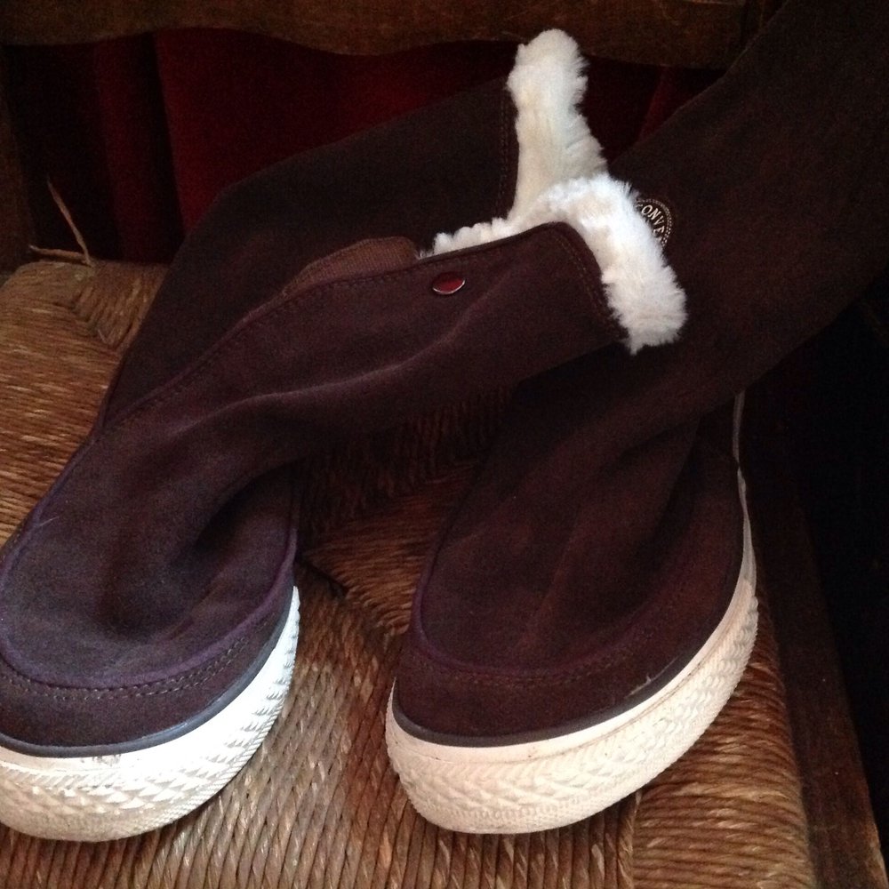 Winter Chucks mit Fell und Wildleder