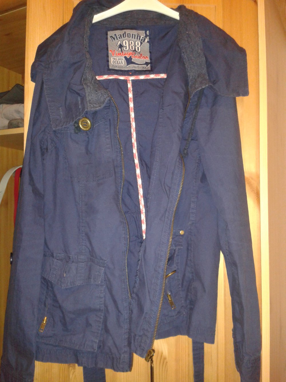 Übergangsjacke dunkelblau dünn