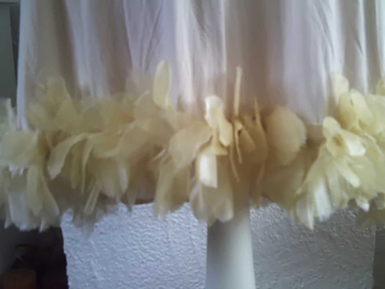 Feenkleid Tüllblüten nude creme 40