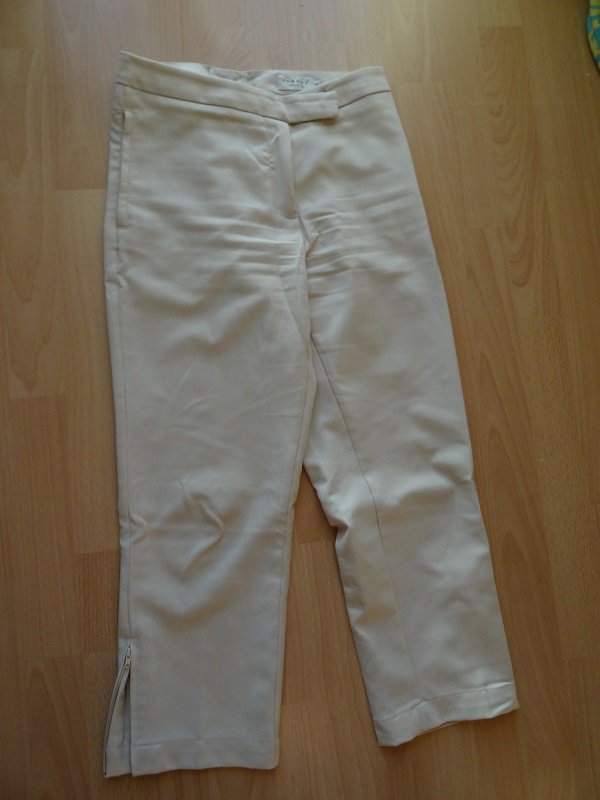 7 / 8 Hose von Hennes beige Gr. 36 Knielange Hose 3/4 Hose