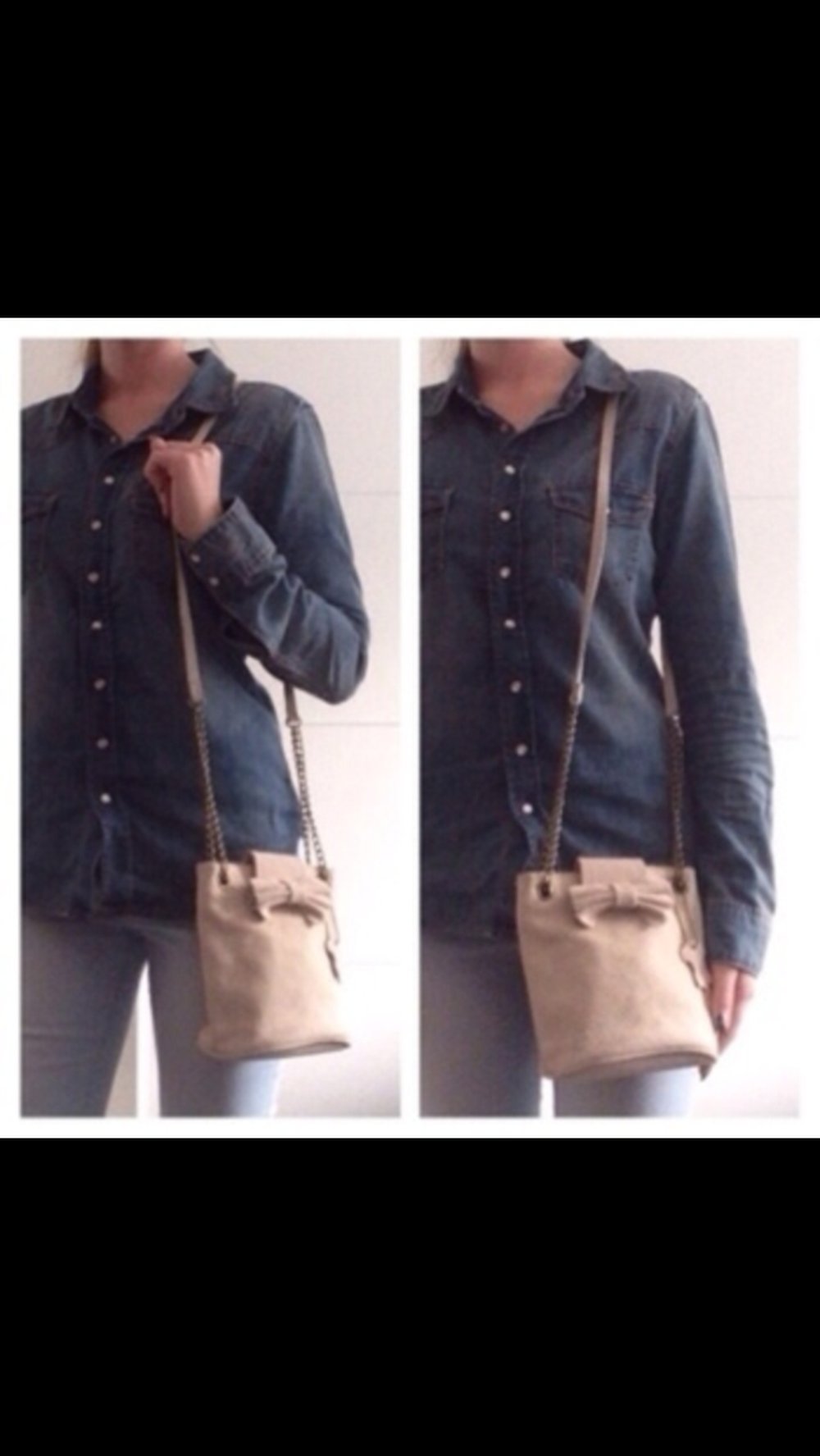 Tasche aus Wildleder