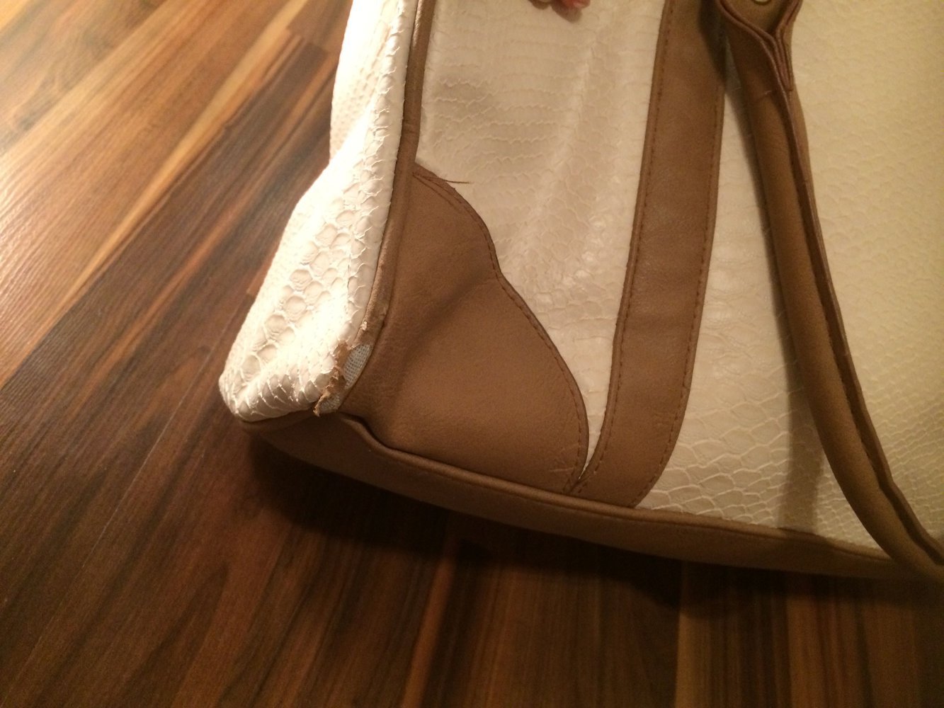 Handtasche beige/braun