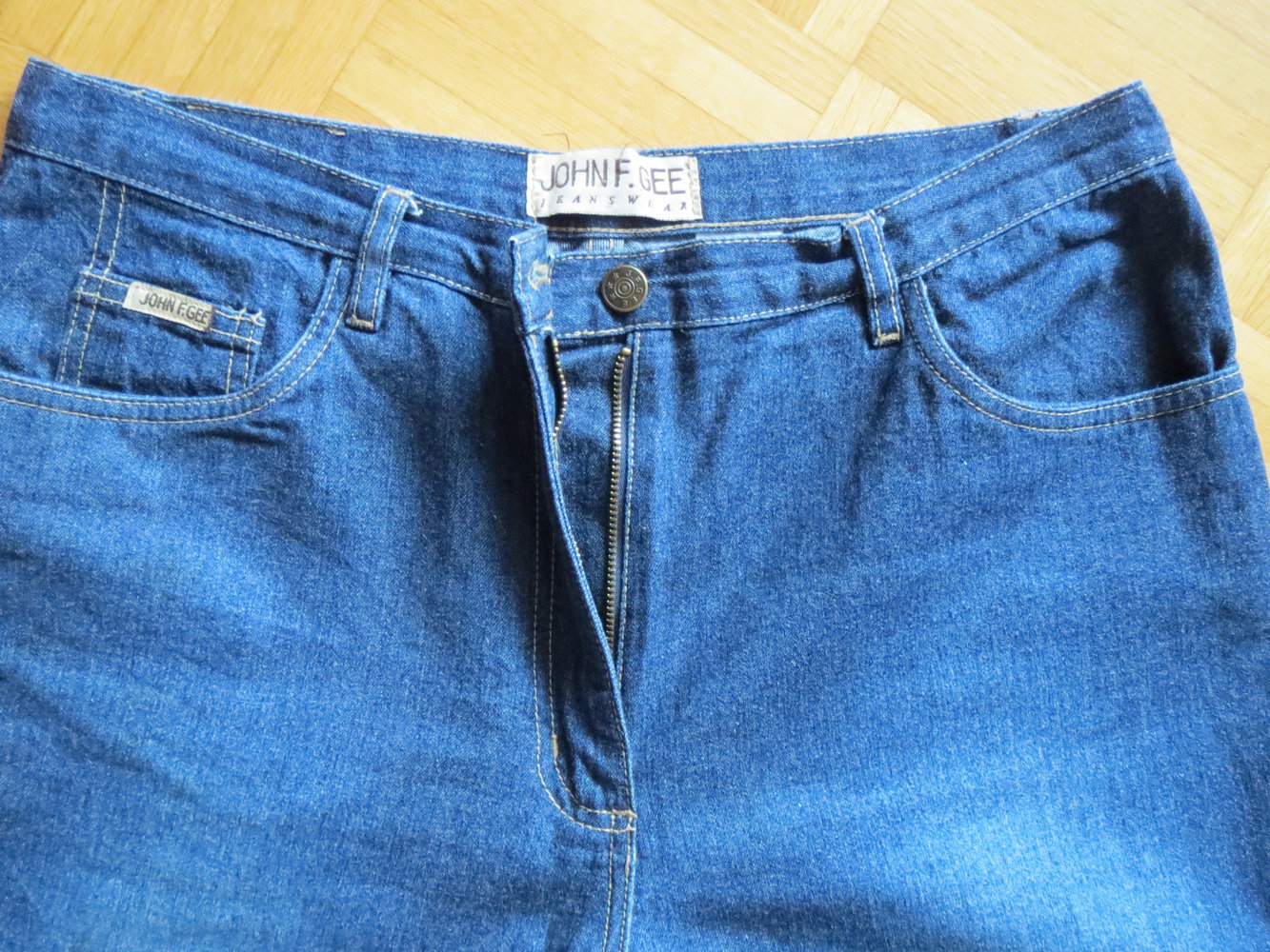 Jeans, 7/8 Jeans, Gr.44/L, blau