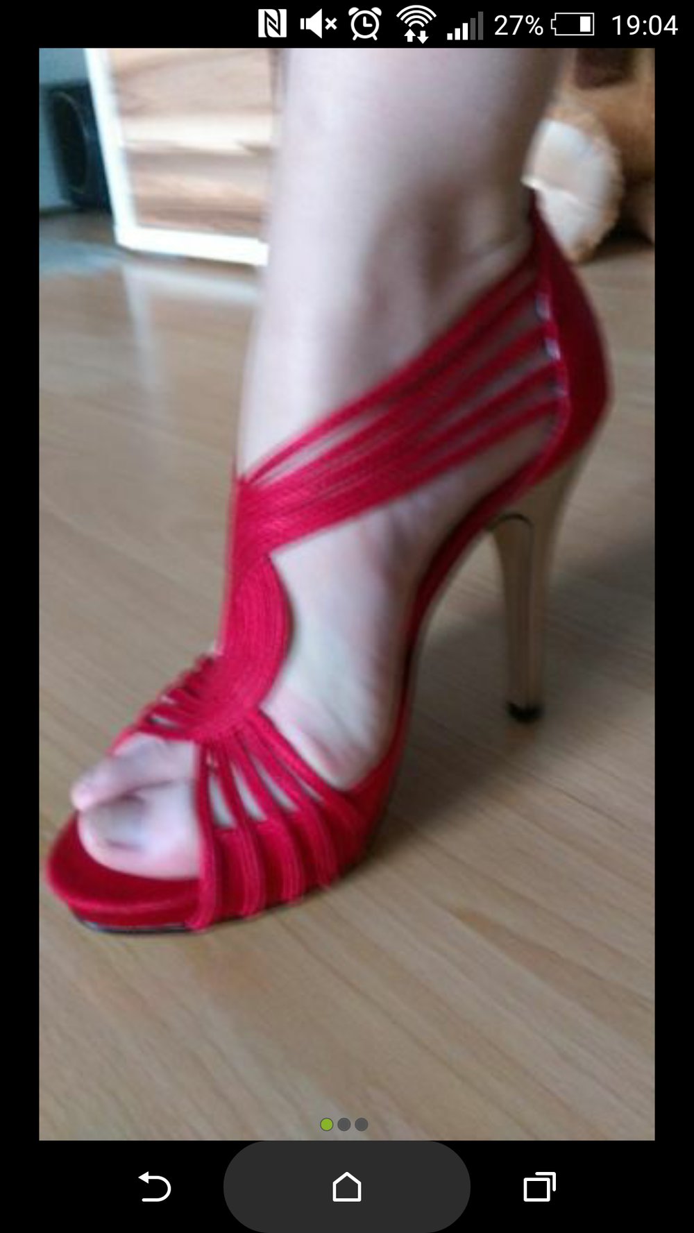 Rote Absatz Schuhe