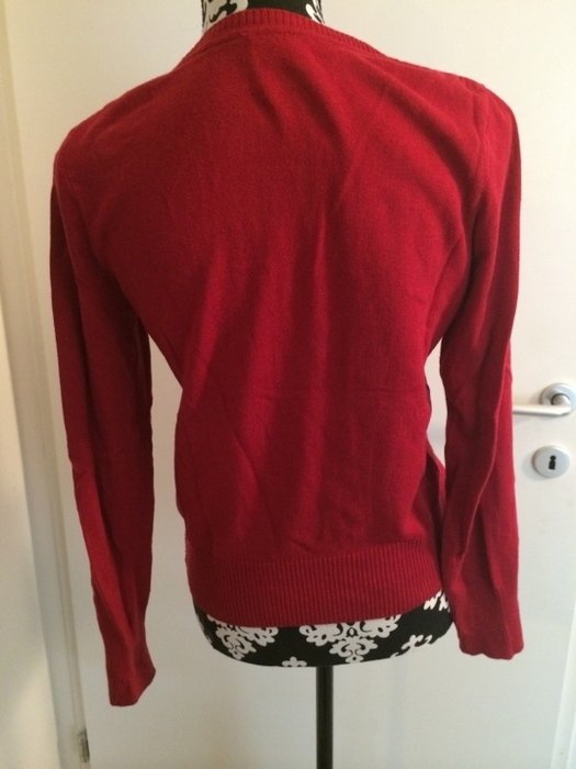 Pullover kariert Karomuster Pollunderstil V-Ausschnitt