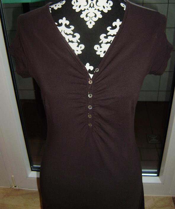 Längeres Sommerkleid dunkelbraun Gr. 38 von Montego