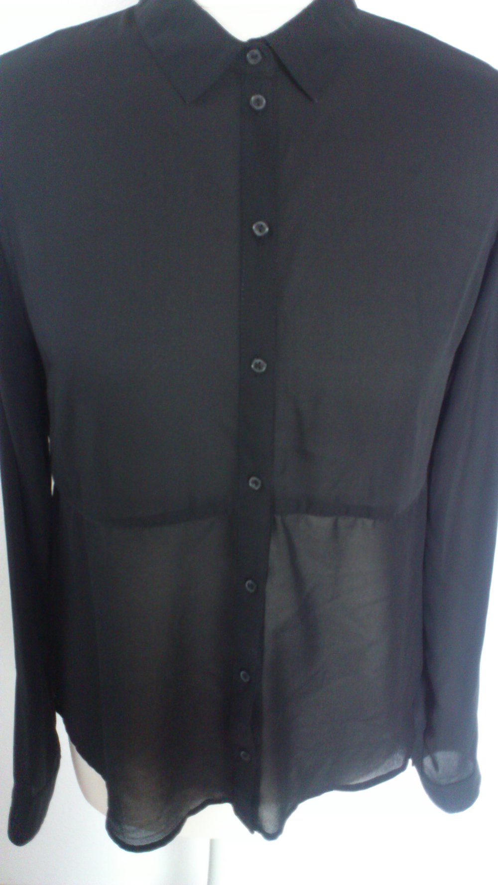 Schwarze Chiffon-Bluse von ONLY Größe 36 