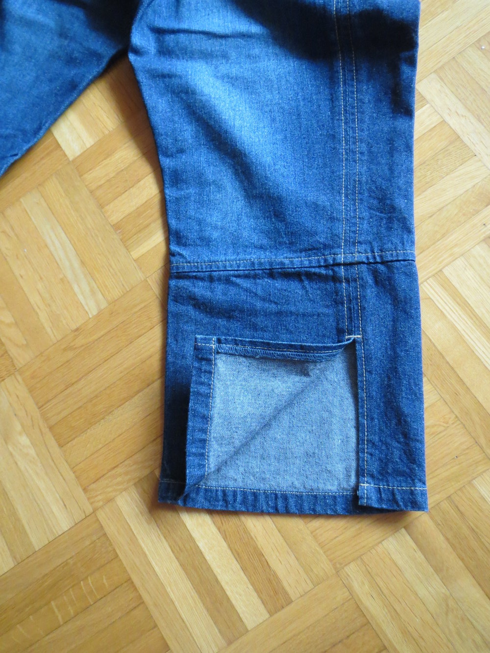 Jeans, 7/8 Jeans, Gr.44/L, blau
