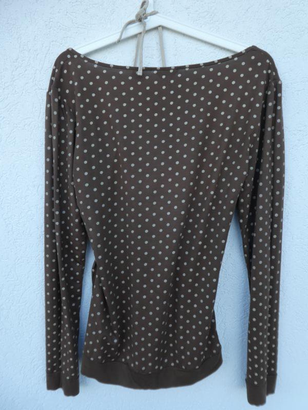 Background by Vögele – Damen Oberteil mit Innentop, dunkelbraun/hellbraun - Gebraucht, fast wie neu