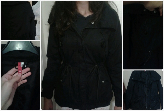 Schöne Übergangsjacke schwarz H&M