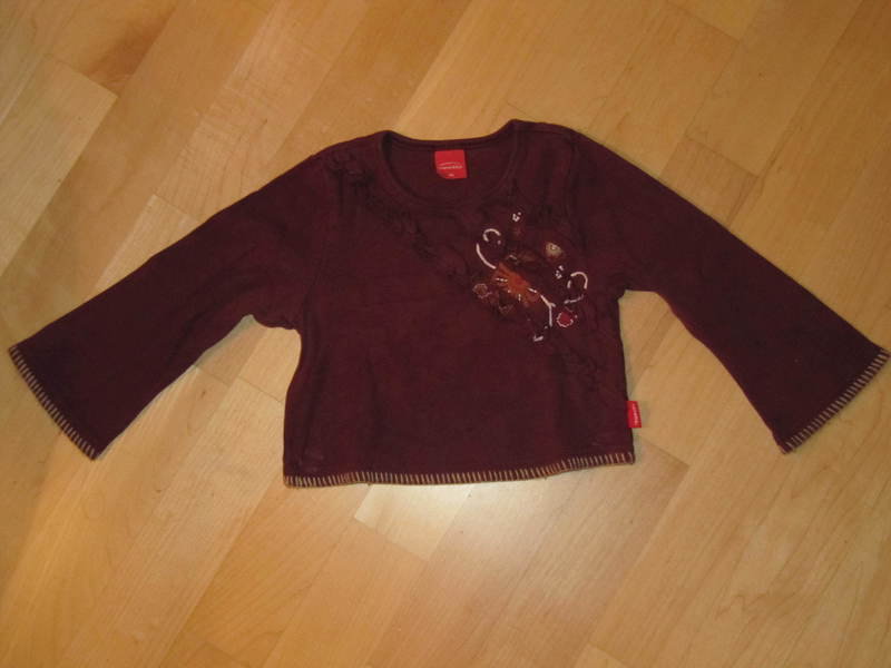 Pulli dunkelrot Sanetta hippie