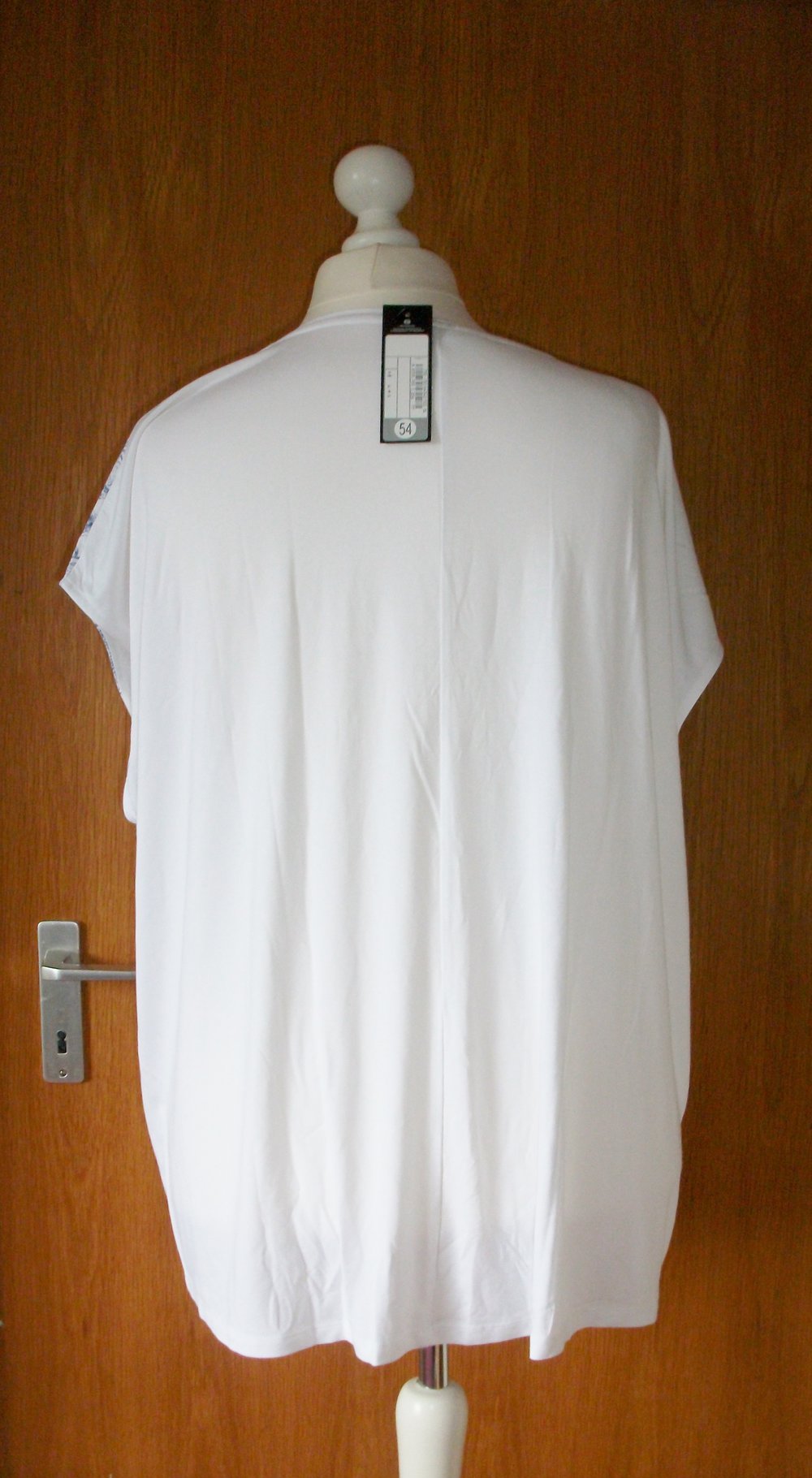 #Plussize C&A #Clockhouse T-Shirt mit Print, weiß, Gr. 54, ungetragen