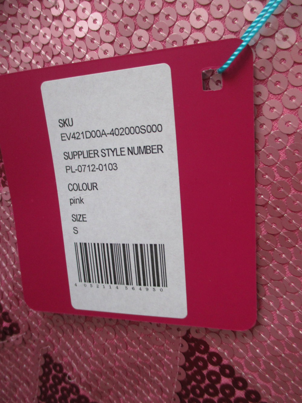 even & odd, pinkfarbige Tunika/ Shirt, mit Pailletten Gr. S. Neu mit Etikett